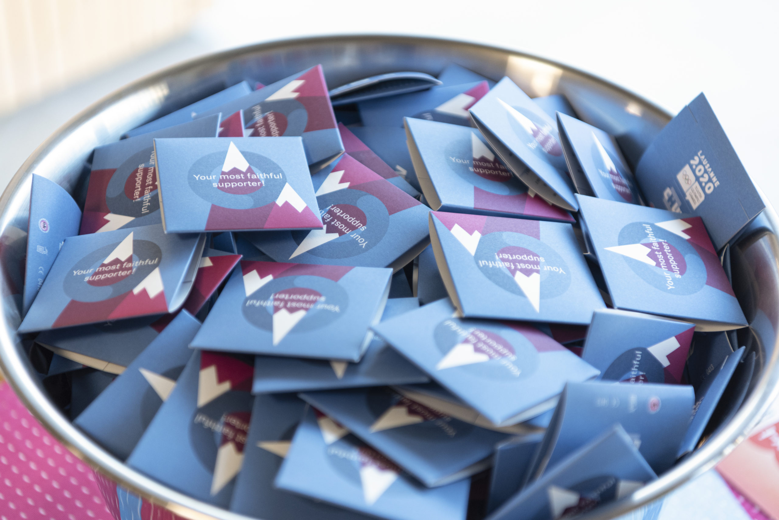 packagings des préservatifs créé pour les jeux olympiques de la jeunesse