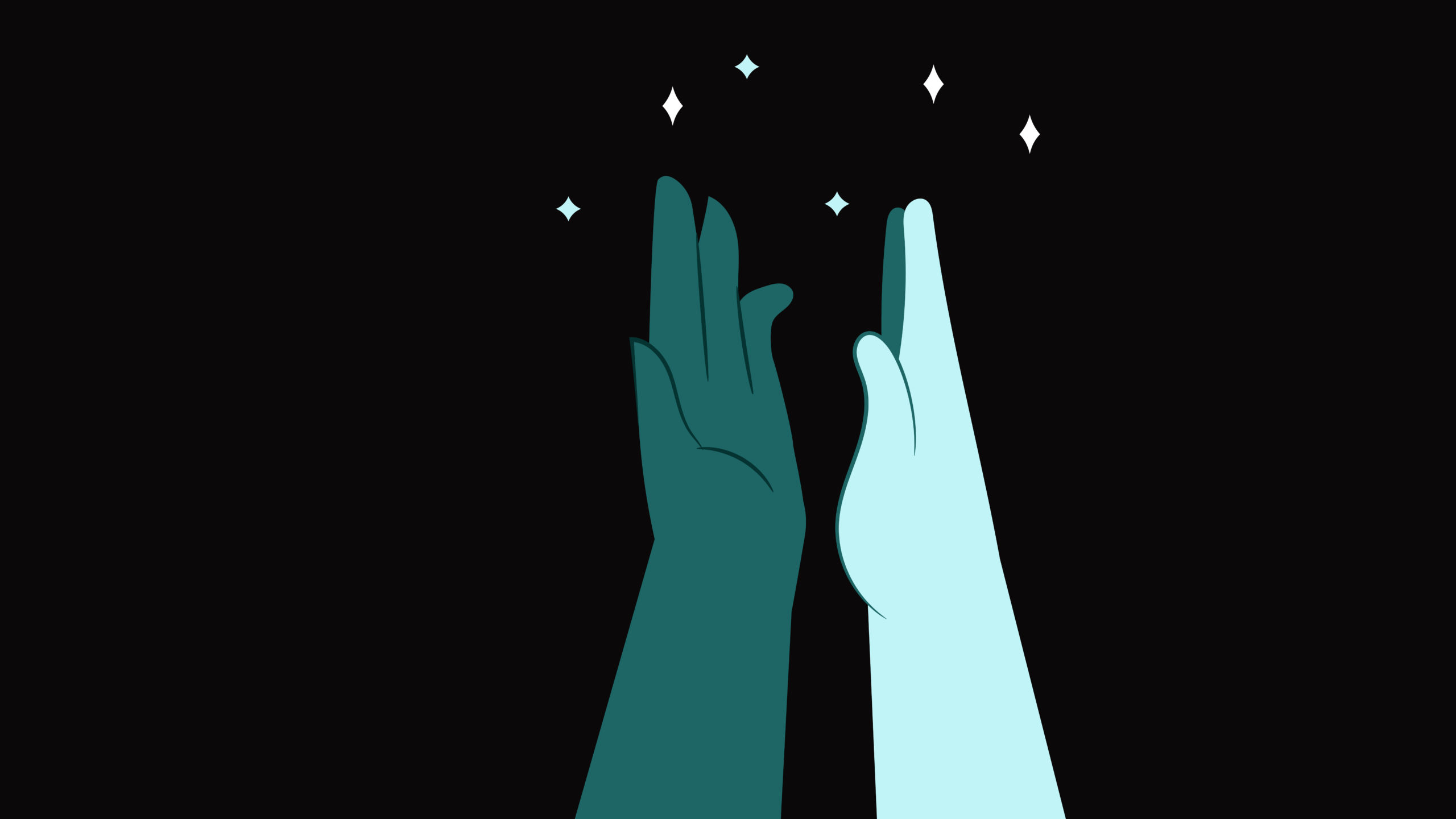 illustration de l'animation: On y voit deux mains qui font un "High Five"